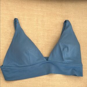 Aerie Blue Swim Triangle Bra Wireless Design